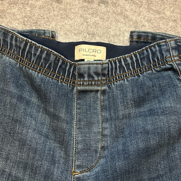 Pilcro Wide Flare Leg Jeans - XXS Small - Denim Medium Color - NWT's - Picture 11 of 14